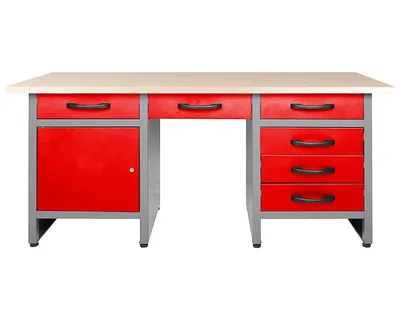 Produktbild von ONDIS24 Werkbank Harry 160 cm rot