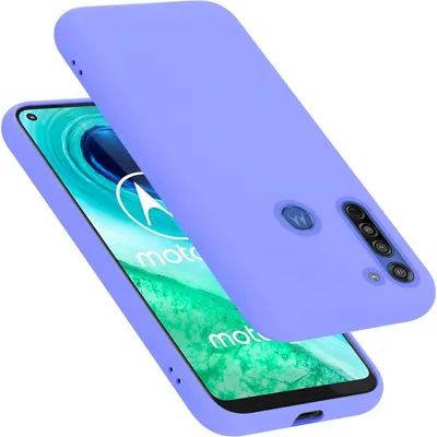 Produktbild von Cadorabo Hülle für Motorola MOTO G8 Hülle Silikon Handyhülle Case aus flüssigem Silikon, Kratzfeste und stoßfeste Schutzhülle für Motorola MOTO G8