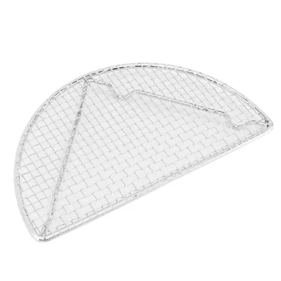 Obrázek produktu pro Mřížka na pečení 16 cm, nerezová ocel, tepelně odolná, vhodná do trouby, půlkruhová, ideální na pečení, smažení a grilování