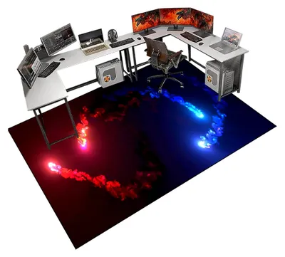 Produktbild von Bürostuhlunterlage für Hartböden und Teppiche, Bodenschutzmatte 60 x 70 cm