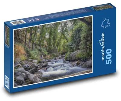 Obrázek produktu pro Puzzle 500 Lesní říčka a vodopády - martinpuzzle