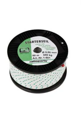 Produktbild von Starterseil Seilzug 4,5 mm x 100 m weiss für Motorsägen & Rasenmäher