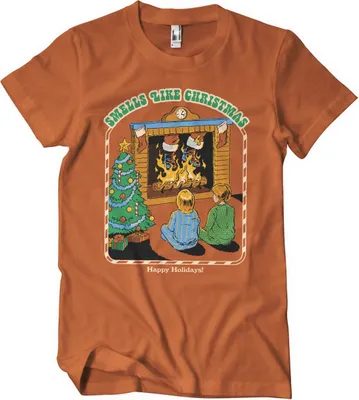 Obrázok produktu pre Tričko Smells Like Christmas - veľké - BurntOrange