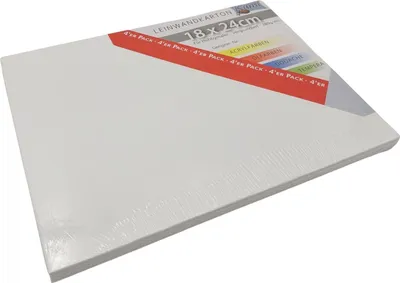 Produktbild von 24x 4er Pack Malkarton 24x18cm Leinwandkarton Malpappe Malplatte Künstlerbedarf