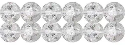 Obrázek produktu pro Čiré křišťálové korálky, 6 mm, kulatý tvar