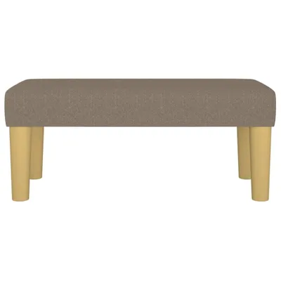 Image de The Living Store Banc taupe 70x30x30 cm Tissu