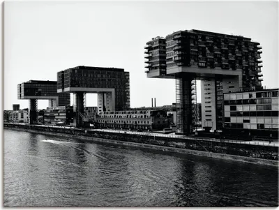 Produktbild von ARTland Leinwandbild Kranhäuser in Rheinauhafen in Köln Größe: 40x30 cm