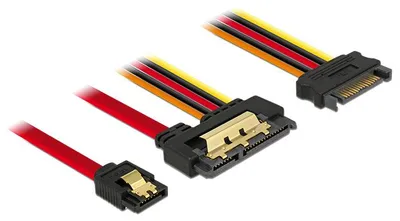 Immagine prodotto di DELOCK SATA-Kabel SATA III + SATA 15Pin -> SATA 22Pin 0.30m