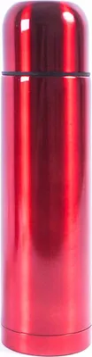 Produktbild von Vakuumisolierte Edelstahl Thermoskanne Rot 750 ml, 32 cm Höhe, 8,2 cm Breite