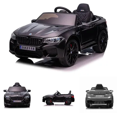 Produktbild von Chipolino Kinder Elektroauto BMW M5 Fernbedienung Musik Eva-Räder Bluetooth schwarz