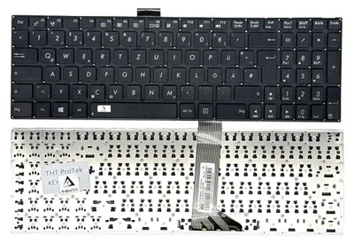 Produktbild von DEUTSCHE - Schwarz Tastatur Keyboard Ohne Rahmen kompatibel für Asus F550VB, F550VC