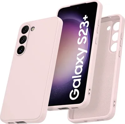 Produktbild von Galaxy S23+ Hülle, LaimTop Slim Liquid Silikon Gel Gummi Stoßfest Kratzfest Schutzhülle für Samsung Galaxy S23+ Pink