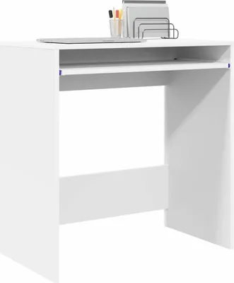 Produktbild von "2026 Aktion"Schreibtisch/Büro-Möbel - CLORIS - Computertisch moderner - mit Speicher Weiß 77,5 x 43 x 79 cm Holzwerkstoff - DEMöbel9302917