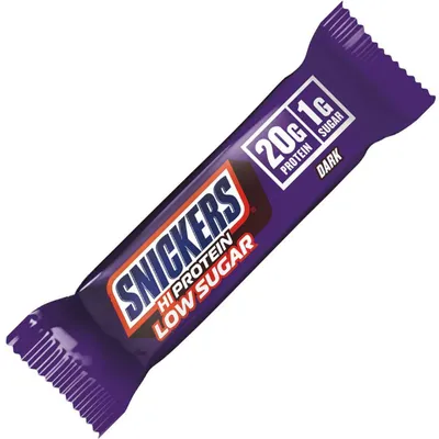 Image de Snickers HiProtein Low Sugar Bar - 57 g, chocolat noir