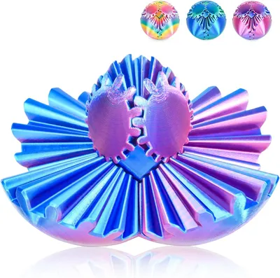 Imagen del producto de Pelota giratoria 3D impresa, juguete antiestrés, diámetro: 8,5 cm. Juguete para aliviar el estrés y para usar en el escritorio
