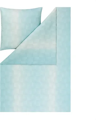 Produktbild von Estella Mako Interlock Jersey Bettwäsche Timo azur 135x200 cm + 80x80 cm