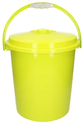 Produktbild von Plasticforte verschliesbarer Abfallbehalter mit Deckel - grun - 21 Liter
