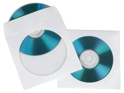 Obrázek produktu pro Hama 00062672, Pouzdro, 1 disky, Bílá, Papír, 120 mm, Odolné proti poškrábání
