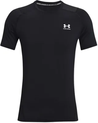 Produktbild von Under Armour Herren HeatGear Armour Fitted Short Sleeve - 1361683, Farbe:Schwarz, Textil:S