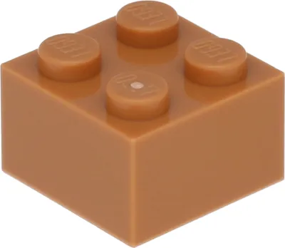 A single Lego brick on a white background.