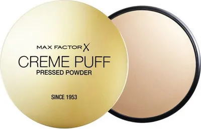 Productafbeelding van Max Factor Crème Puff, Geschikt voor elk huidtype, Medium, Medium Beige, Verpakking, Geperst poeder, Mat