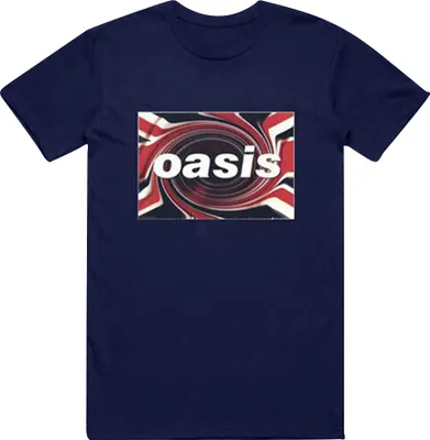 Produktbild von Oasis - "Union Jack" T-Shirt für Herren/Damen Uni RO541 (L) (Marineblau)