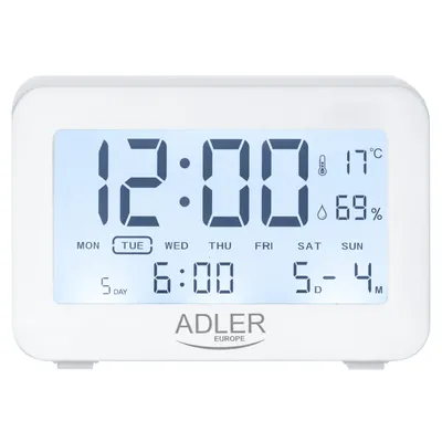 Produktbild von Adler Alarm Clock AD 1196w White  Alarm function