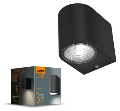 Image de Lampe d'extérieur VIDEX 3W noir, IP54, LED 2700K