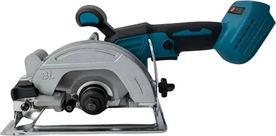 Image de Scie circulaire sans fil à moteur sans balais - Système de batterie 18 V - Angle d'onglet réglable - Travaux de menuiserie pour bricoleurs - Sans batterie