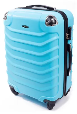 Produktbild von RGL 730 XXL Reisekoffer Harstchale Koffer Abnehmbare Räder Trolley Azurblau