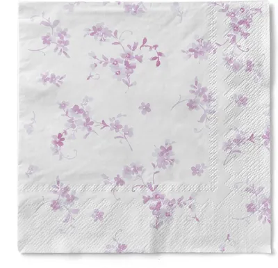 Produktbild von Sovie HOME Serviette Bonnie in Beere aus Tissue 33 x 33 cm, 3-lagig, 20 Stück - Floral