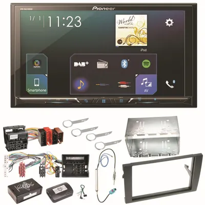 Produktbild von Pioneer SPH-DA230DAB Carplay Android Auto Einbauset für Audi A4 B7 Seat Exeo