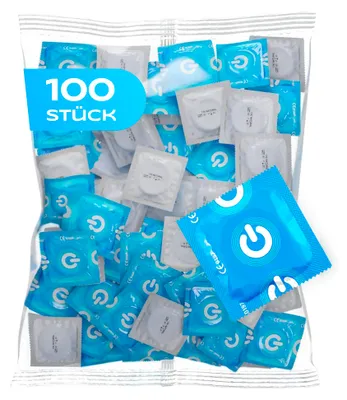 Obrázok produktu pre 100 ON) Klinické kondómy - suché kondómy bez lubrikantu