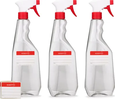 Zdjęcie produktu dla 3 x 750 ml butelka z rozpylaczem wykonana z PET, G28, pistolet czerwony/biały