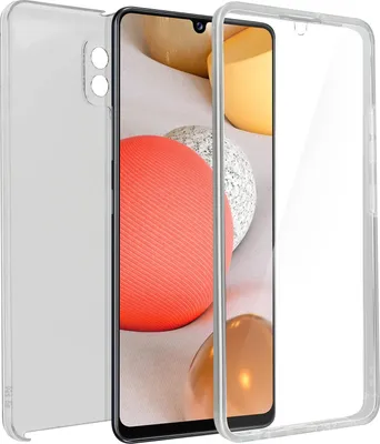 Produktbild von Avizar, 360° Rundum-Schutzhülle (Vorder- und Rückseite) für Samsung Galaxy A42 5G, Transparent