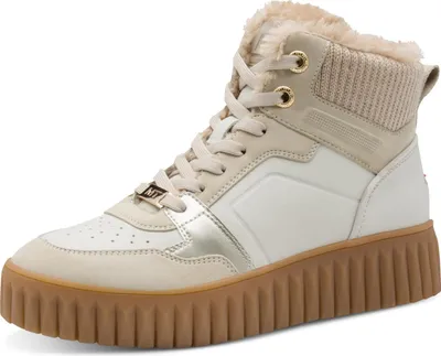 Produktbild von MARCO TOZZI Damen Sneaker hoch mit, Beige (CREAM COMB), 38 EU