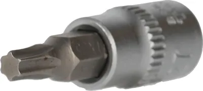 Produktbild von Brilliant Tools 1/4" Torx-Bit-Stecknuss, mit Stirnlochbohrung