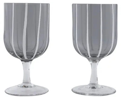 Produktbild von OYOY L300547, Universelles Weinglas, Tulpenglas, Glas, Grau, 350 ml, 15 cm