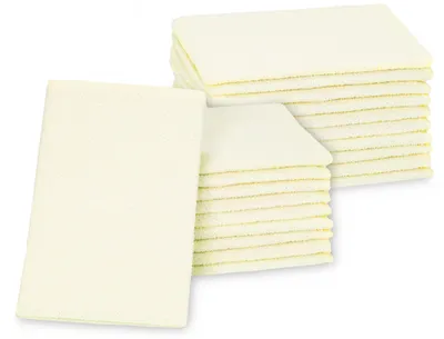 Produktbild von 20er Set Waschhandschuhe, 70% Baumwolle, 30% Polyester, 16x22 cm, gelb, KI-generiertes Bild