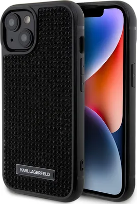 Obrázok produktu pre Karl Lagerfeld puzdro s kovovým logom iPhone 15 Black