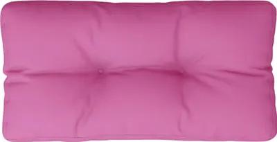 Image de Coussin de palette rose 70x40x12 cm tissu