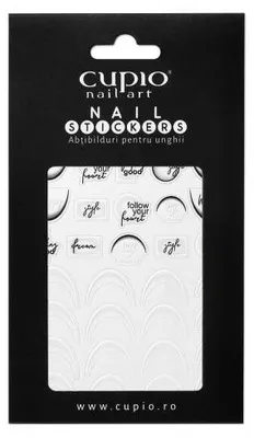 Produktbild von Cupio French Nagelsticker – All White