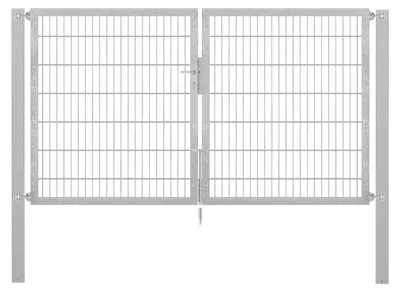 Immagine prodotto di Alberts 636579 Cancello doppio Flexo con accessori, zincato a caldo, larghezza 250 cm, altezza 140 cm