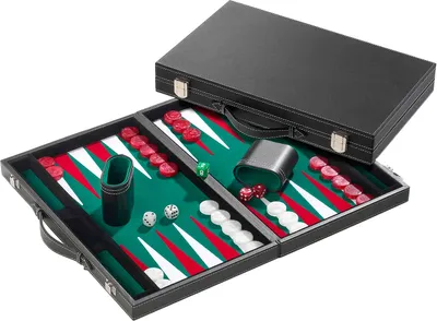 Zdjęcie produktu dla Philos Backgammon zielony średni 38x23,5x5,5cm