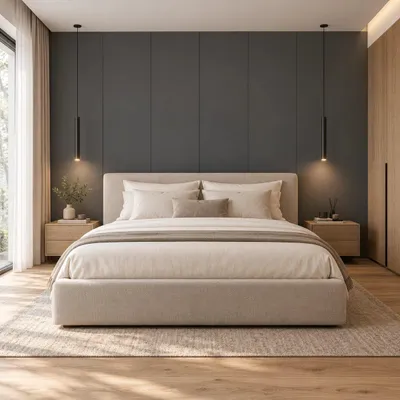 Zdjęcie produktu dla Panel ścienny dekoracyjny XL Deep Grey 60 x 265 cm, 6075086