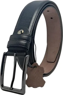 Produktbild von Echtleder Gürtel Herren 3.4 cm Breite,Klassisch 6 verschiedenen Längen