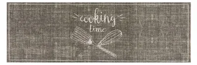 Produktbild von MD Entree Cook&Wash | Küchenläufer - Teppichläufer - Küchenteppich,Größe:50x150 cm;Motiv:cooking time
