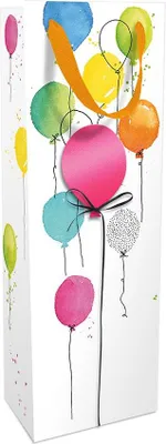 Produktbild von Braun & Company Geschenktragetasche Balloon Party 12 x 37 x 8 cm