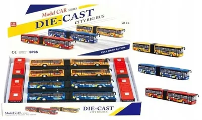 Produktbild von NORIMPEX Stadtbus Gelenkbus mit Rückzugmechanismus 28cm