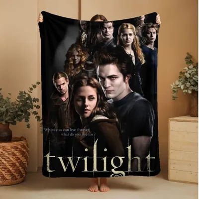 Tagesdecke aus Polyester-Fleece, 200x155 cm, Labyrinth-Muster, Schwarz